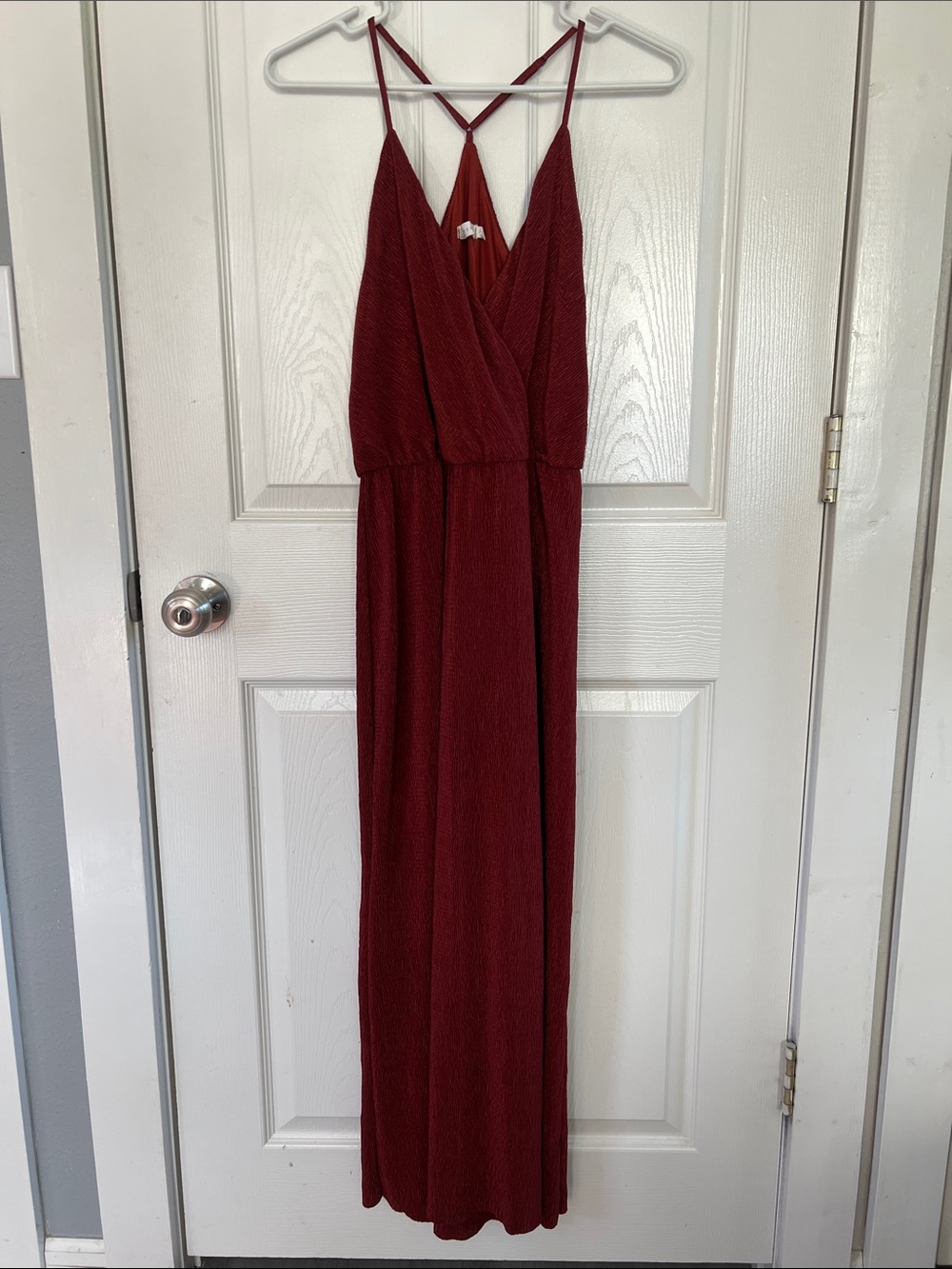 Lush Rustic Aztec Burnt Orange Racerback Spaghetti Strap Midi Dress Size Medium